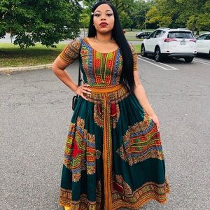 2 Piece African Skirt and Top
